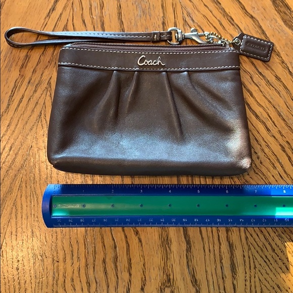Coach leather wristlet brown - Picture 7 of 8